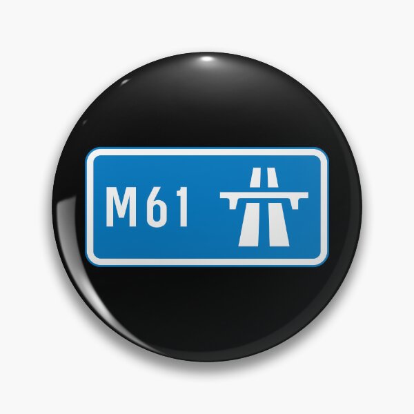 Item preview, Preston to Manchester Bound - Blue M61 Motorway Sign designed and sold by WilliamsonMedia.