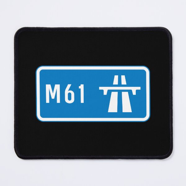 Item preview, Preston to Manchester Bound - Blue M61 Motorway Sign designed and sold by WilliamsonMedia.