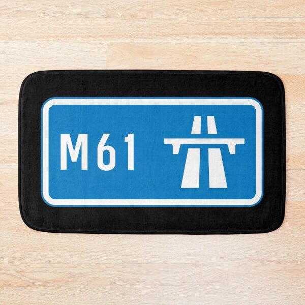 Item preview, Preston to Manchester Bound - Blue M61 Motorway Sign designed and sold by WilliamsonMedia.