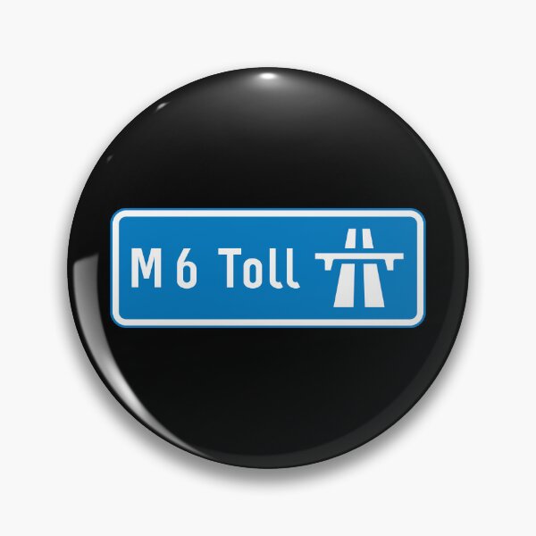 Item preview, West Midlands Bound - Blue M6 Toll Motorway Sign designed and sold by WilliamsonMedia.
