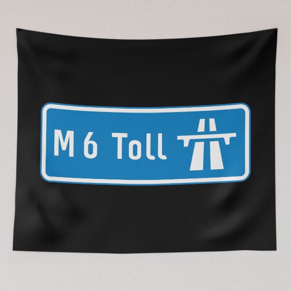 Item preview, West Midlands Bound - Blue M6 Toll Motorway Sign designed and sold by WilliamsonMedia.