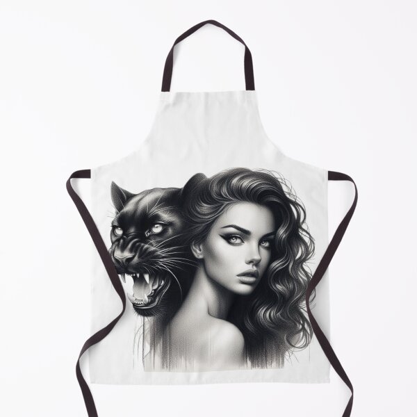Item preview, “Feminine power incarnate: a woman and her black panther” designed and sold by CHRIST5000.