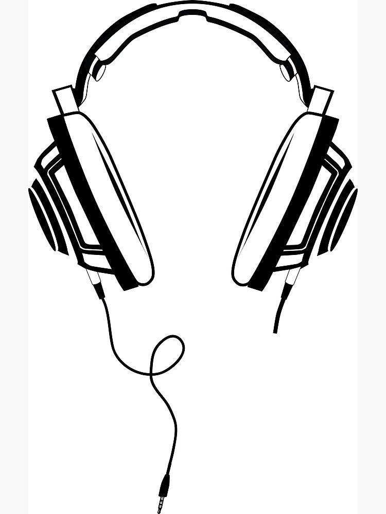 DJ headphones Art Print for Sale by mimsyx