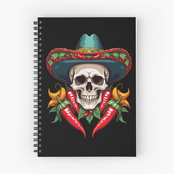 Item preview, Aesthetic Chili Skull Design Mexican Style designed and sold by LuminOrb.
