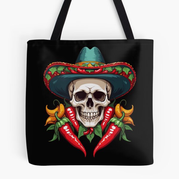 Item preview, Aesthetic Chili Skull Design Mexican Style designed and sold by LuminOrb.