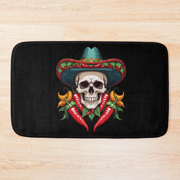 Item preview, Aesthetic Chili Skull Design Mexican Style designed and sold by LuminOrb.