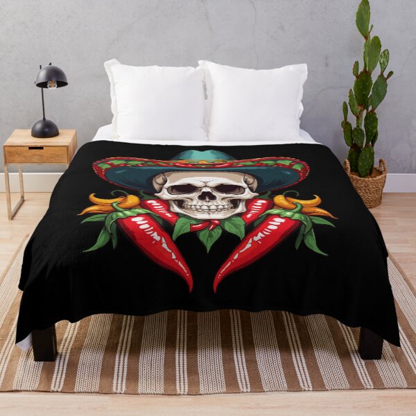 Item preview, Aesthetic Chili Skull Design Mexican Style designed and sold by LuminOrb.