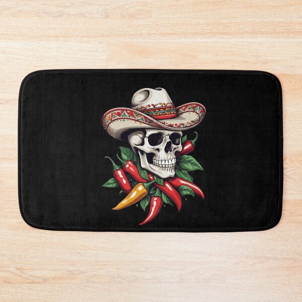 Item preview, Aesthetic Chili Skull Design Mexican Style designed and sold by LuminOrb.