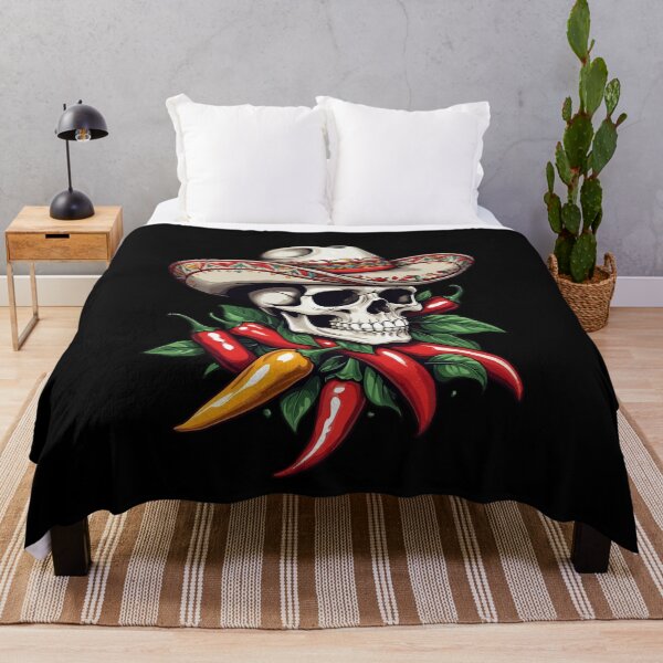 Item preview, Aesthetic Chili Skull Design Mexican Style designed and sold by LuminOrb.