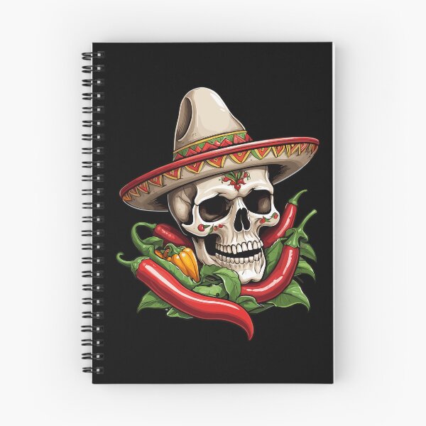 Item preview, Aesthetic Chili Skull Design Mexican Style designed and sold by LuminOrb.