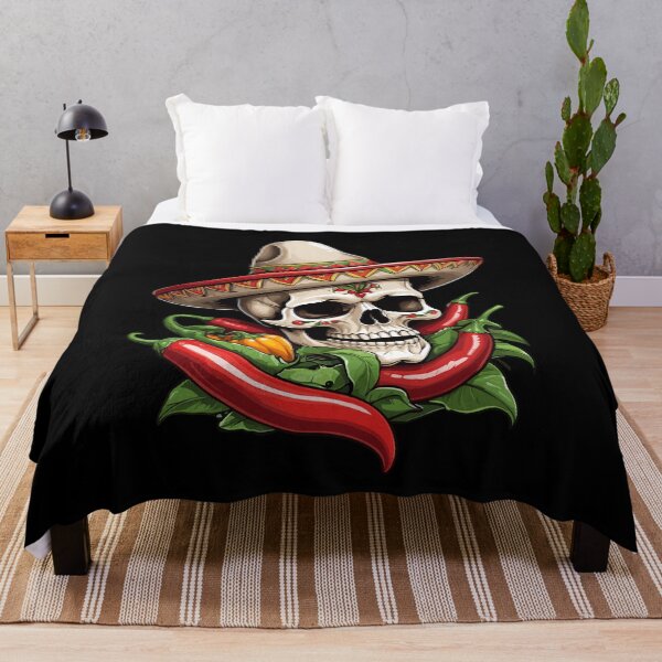 Item preview, Aesthetic Chili Skull Design Mexican Style designed and sold by LuminOrb.