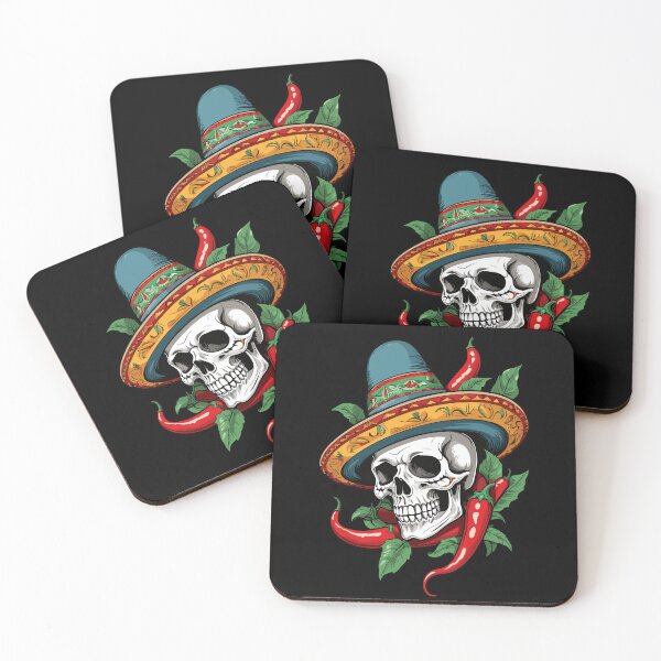 Item preview, Aesthetic Chili Skull Design Mexican Style designed and sold by LuminOrb.