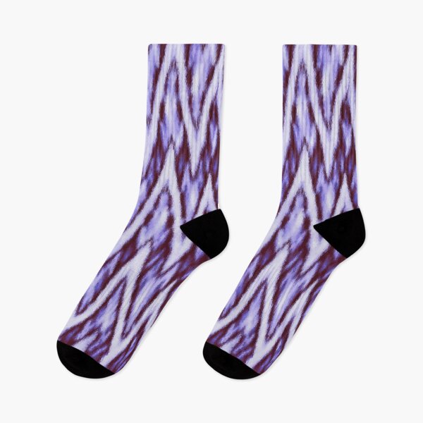 Item preview, Zig zag chevron ikat purple designed and sold by Alessandro Remo Mazzoni Remotextiles.