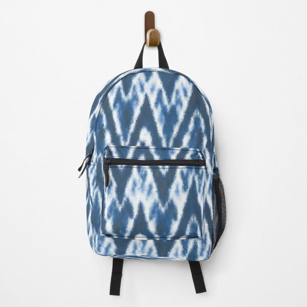 Item preview, Zig zag chevron ikat blue designed and sold by Alessandro Remo Mazzoni Remotextiles.