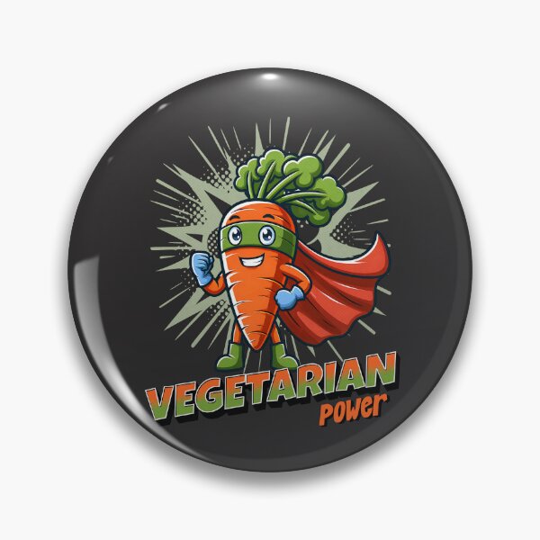 Item preview, Vegetarian Power designed and sold by RockBeeDesigns.