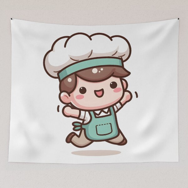 Item preview, Kawaii Baker With Apron designed and sold by CanvasCutie.