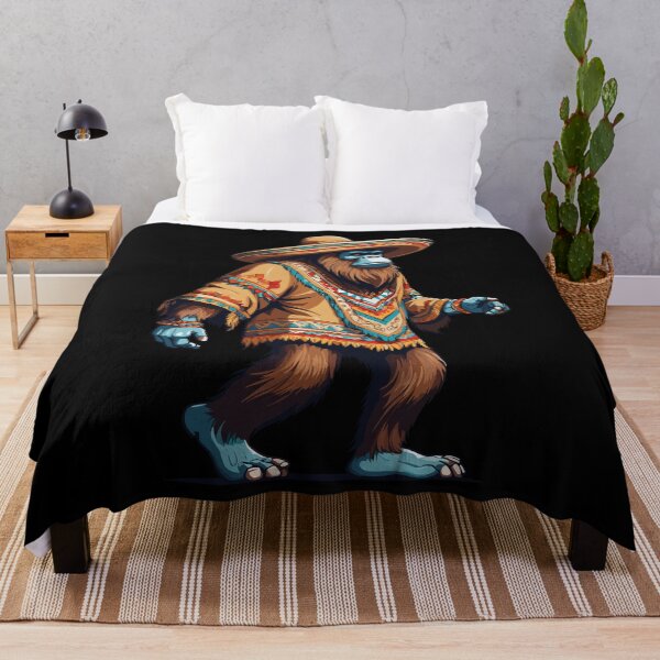Aperçu de l'œuvre Bigfoot Sasquatch Sombrero Mexicain créée et vendue par LuminOrb.