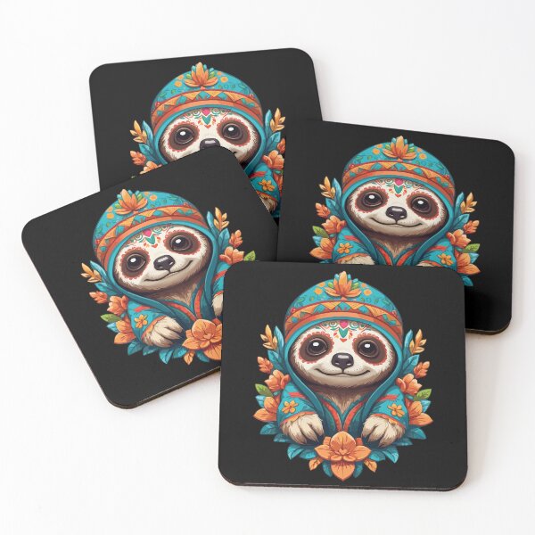 Item preview, Sloth Iconic Sugar Skull Mexico designed and sold by LuminOrb.