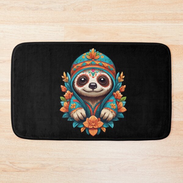 Item preview, Sloth Iconic Sugar Skull Mexico designed and sold by LuminOrb.