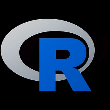 Artwork thumbnail, R programming language R logo by RhodaSchiller
