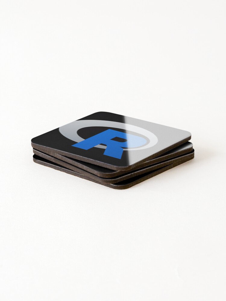 Thumbnail 4 of 5, Coasters (Set of 4), R programming language R logo designed and sold by RhodaSchiller.