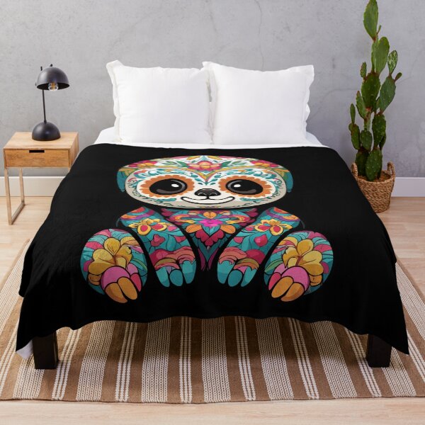 Item preview, Sloth Mexico Sugar Skull Dia De Muertos designed and sold by LuminOrb.
