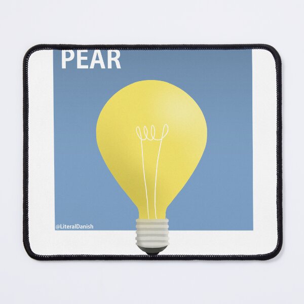 Item preview, Literal Danish Pear. The Danish name for lightbulb designed and sold by badlydoodled.