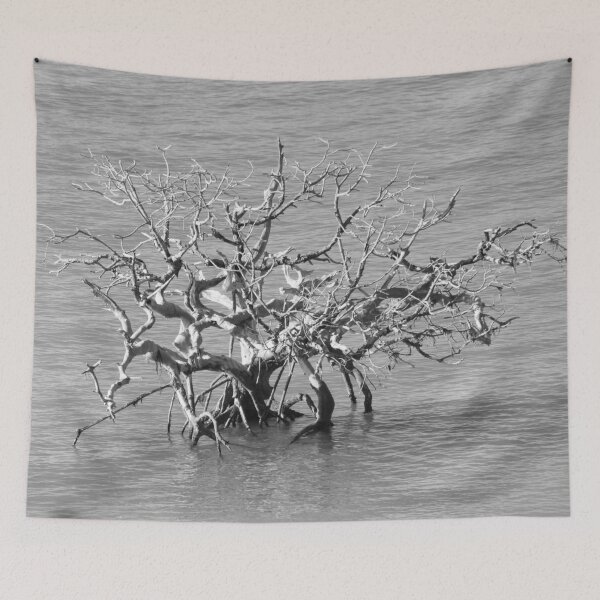 Item preview, Leafless Tree In The Ocean Black And White designed and sold by Designsbygroovy.