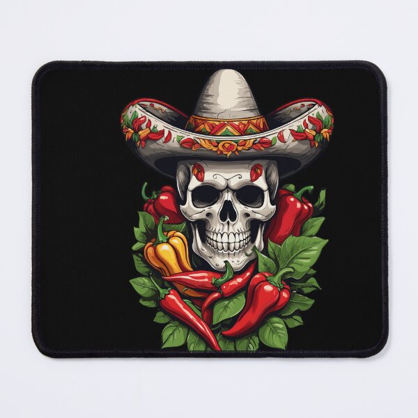 Item preview, Aesthetic Chili Skull Design Mexican Style designed and sold by LuminOrb.