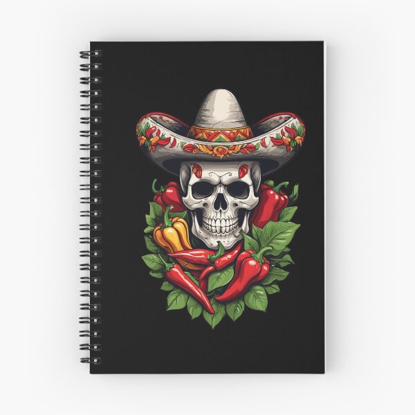 Item preview, Aesthetic Chili Skull Design Mexican Style designed and sold by LuminOrb.