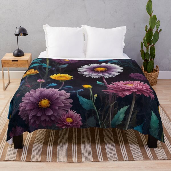 Item preview, Blooming Night - Floral Tapestry designed and sold by Animepic222.