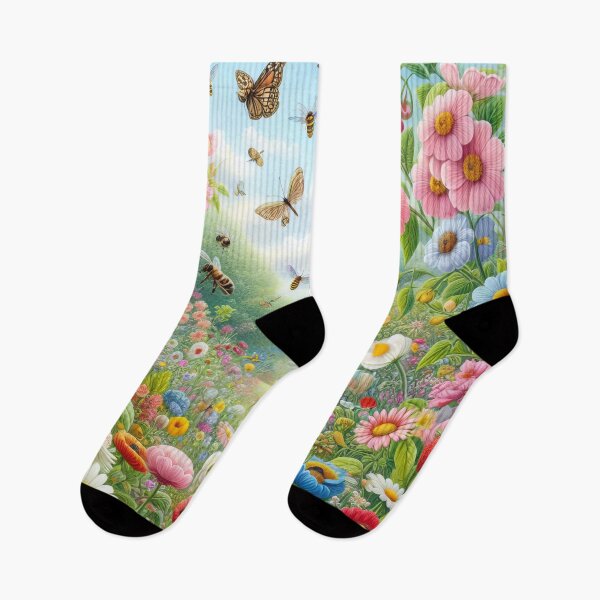 Item preview, Garden Symphony A Lush Parade of Flora and Fauna designed and sold by ArtComixHaven.