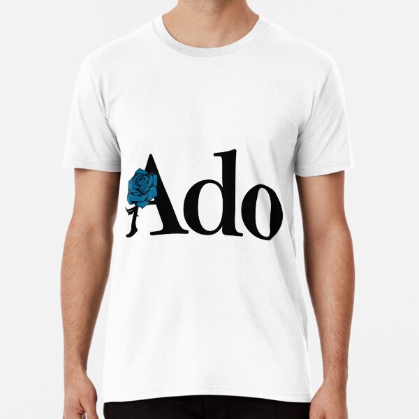 Ado Text Blue Rose Logo