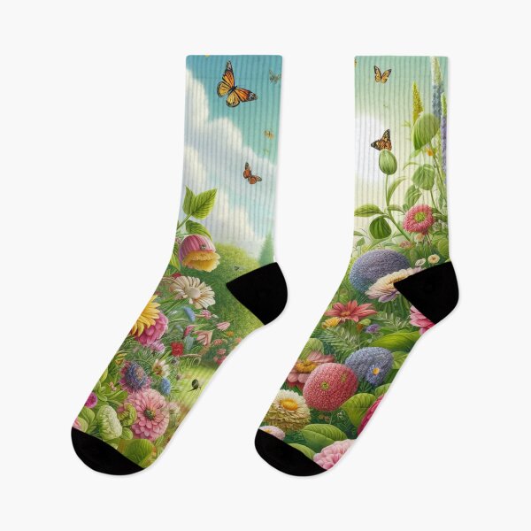 Item preview, Blossoming Garden A Symphony of Flora and Fauna designed and sold by ArtComixHaven.