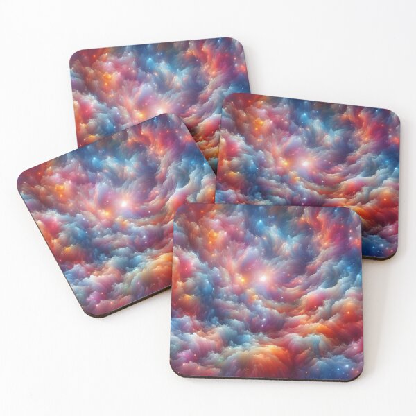 Item preview, Celestial Dance Cosmic Lights in Abstract Hues designed and sold by ArtComixHaven.