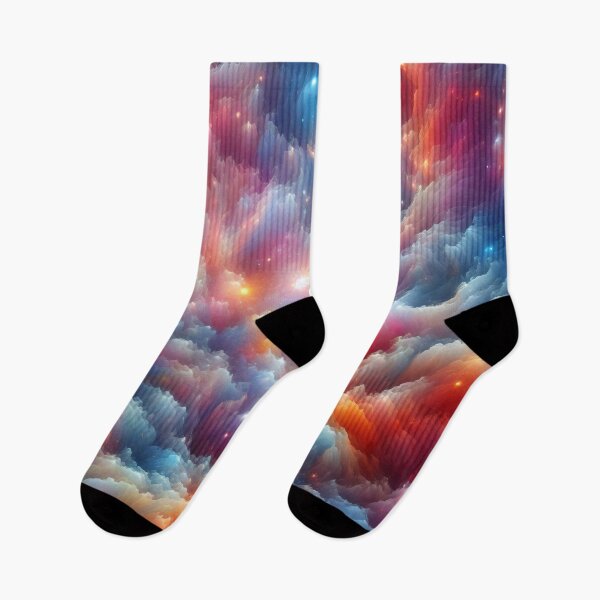 Item preview, Celestial Dance Cosmic Lights in Abstract Hues designed and sold by ArtComixHaven.