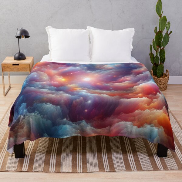 Item preview, Celestial Dance Cosmic Lights in Abstract Hues designed and sold by ArtComixHaven.