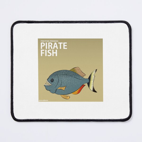 Item preview, Literal Danish Pirate Fish. The Danish name for Piranha designed and sold by badlydoodled.
