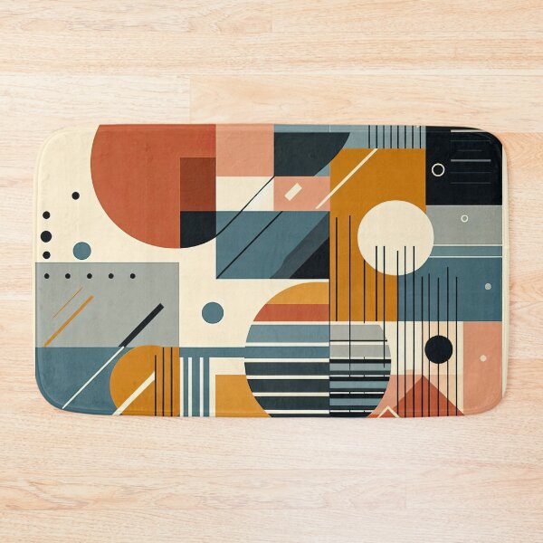 Item preview, Geometric Abstraction Harmony in Shape and Subdued Tones designed and sold by ArtComixHaven.