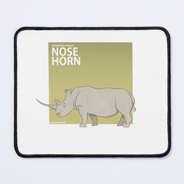 Item preview, Literal Danish Nose Horn. The Danish name for Rhino designed and sold by badlydoodled.
