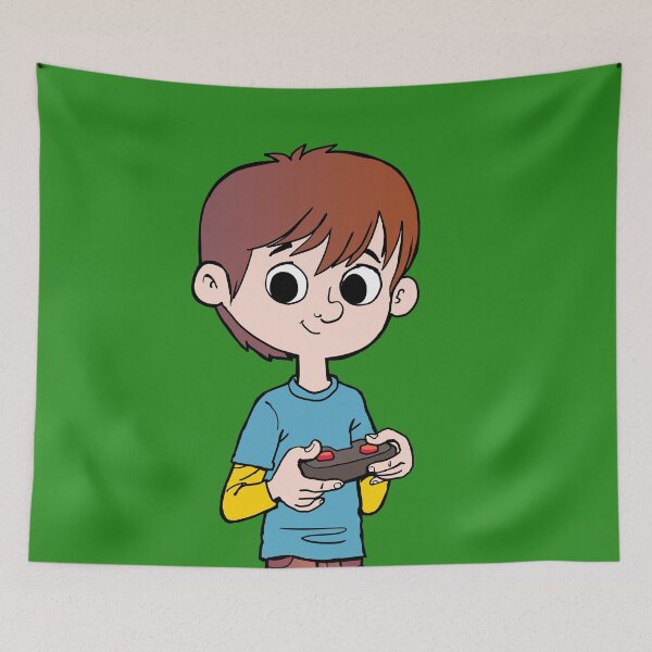 Item preview, boy is holding a joystick in his hands designed and sold by duxpavlic.