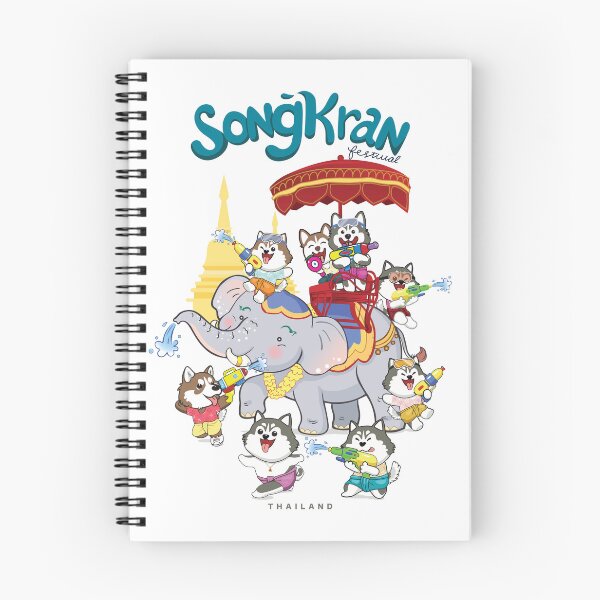 Item preview, Songkran festival designed and sold by NaraSketch.