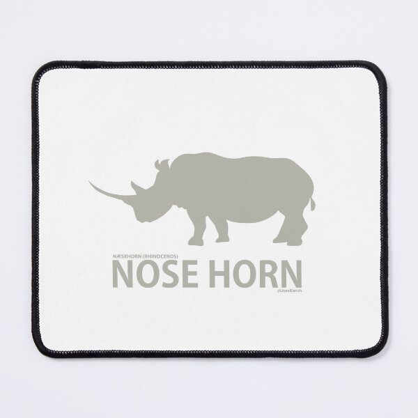 Item preview, Literal Danish Nose Horn. The Danish name for Rhino (silhouette) designed and sold by badlydoodled.