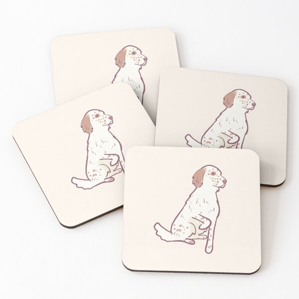 Item preview, english sitter dog illustration  designed and sold by Mayarart.