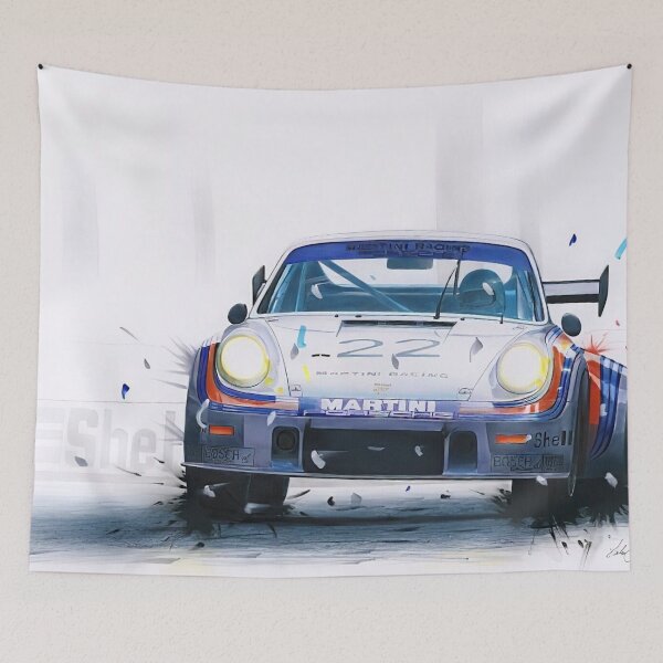 Item preview, Martini Porsche Art Print designed and sold by Road To Track.