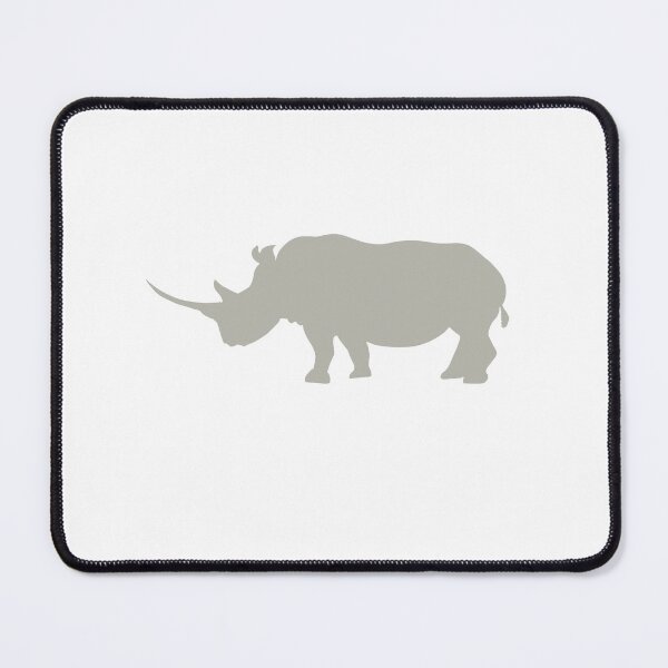 Item preview, Grey Rhino Silhouette designed and sold by badlydoodled.