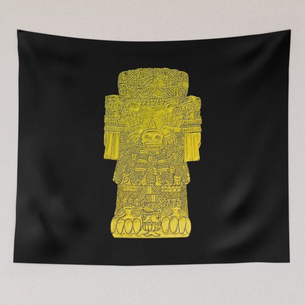 Item preview, Coatlicue - Aztec Mother of the Gods Gold Leaf designed and sold by Aztectees.