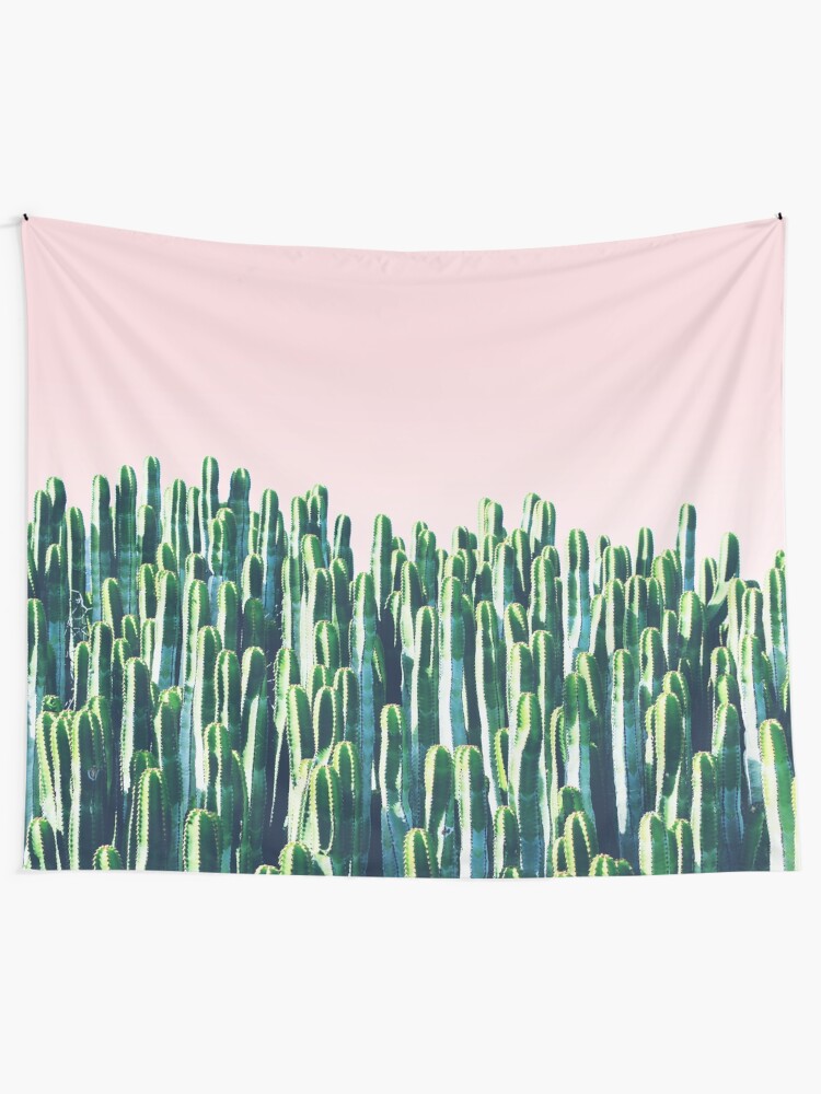 Alternate view of Cactus & Sunset Tapestry