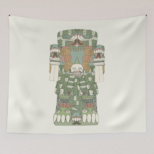 Item preview, Coatlicue - Codex Borgia Style Aztec Mother Fertility Goddess designed and sold by Aztectees.