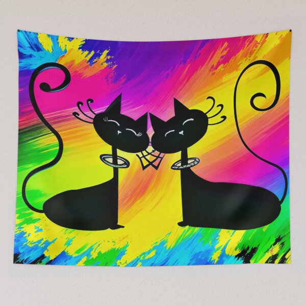 Item preview, Cosmic Cats Colour Spash designed and sold by ArtbyMikkiC.